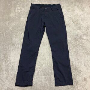 Copper & Oak Men’s Tech Pants Size 32x30 Navy Blue Flat Front Chino Casual Work